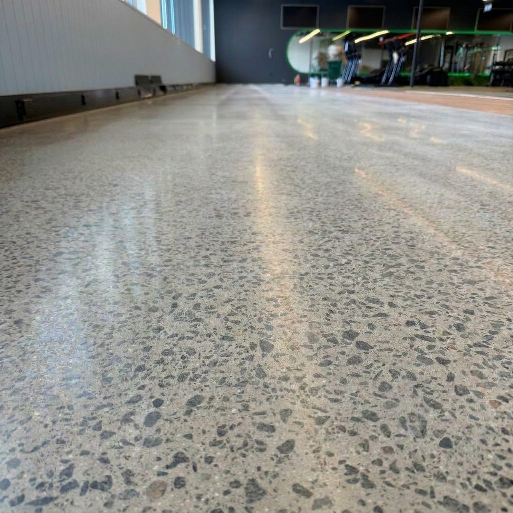 Polished Concrete before